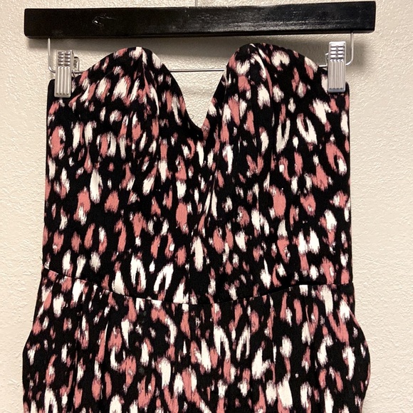 Lovers + Friends Dakota Spotted Sweetheart Neckline Strapless Jumpsuit: 4824 - Picture 3 of 13